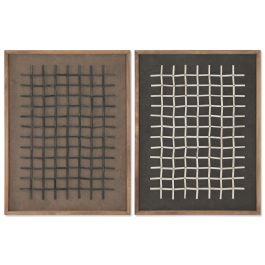 DKD Home Decor Cuadro Oriental de Madera Reciclada Pino Marrón Negro Blanco 82x62x4 cm (Set de 2 Unidades) Precio: 169.78999994. SKU: B1GEFDM93R