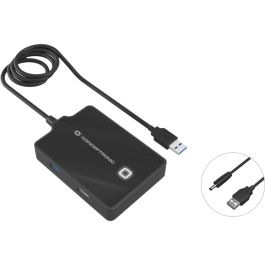 Conceptronic Hubbies10B Concentrador USB 3.0 / 2.0 de 4 Puertos Alta Velocidad 5 Gb/s con Cable de 90cm Plug and Play Negro Precio: 16.89000038. SKU: B1KLF2E7RZ