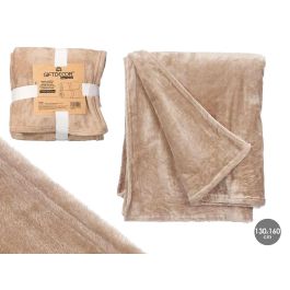 Manta Sedalina Beige 130X160Cm Giftdecor (8 Unidades) Precio: 43.99000012. SKU: B1ESHAXE92
