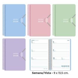 Agenda Anual (2026) Senfort Mini Espiral Tapa Pp Con Goma 90X135 S/V Surtido Pastel De 4 Precio: 27.89000027. SKU: B1F36DW6B8
