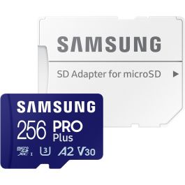 Samsung PRO Plus MB-MD256SA/EU Memoria Flash 256 GB MicroSD UHS-I Clase 3, V30, U3, Resistente al Agua, A Prueba de Rayos X