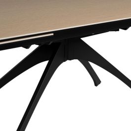 Mesa Extensible Natural-Negro 180 X 90 X 76 cm