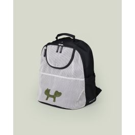 United Pets Mochila Transportín para Perros Urban Reverse Backpack Eco Cabina Avión, Máx. 7kg, Tejido Reciclado Negro/Verde