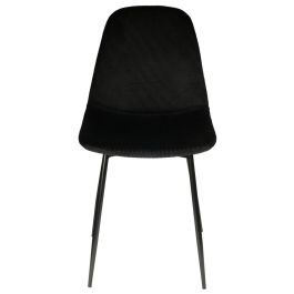 Silla Terciopelo Negra Giulia Home Deco Factory