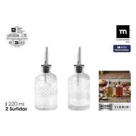 2-Sur La Mediterran Aceitera de Vidrio con Tapón 220 ml, 6.3x6.3x18 cm Precio: 27.59000013. SKU: B18SLH3H42