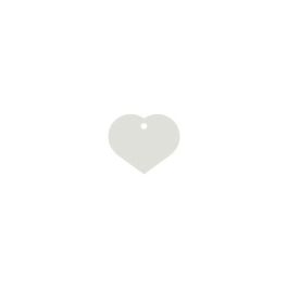 Placa identificativa para collar Imarc Heart Blanco Precio: 7.49999987. SKU: B1ETWSNRBG