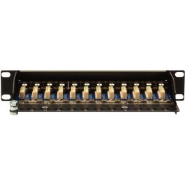 Digitus Patchpanel 12 Puertos Cat5e Apantallado RJ-45 Negro 1U Montaje en Bastidor EIA/TIA 568 ISO/IEC DIS 11801