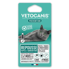 Vetocanis 2 Pipetas Antipulgas y Anti-garrapatas para Gato - Protección Mensual x2 Precio: 20.9500005. SKU: B1AEC759GR