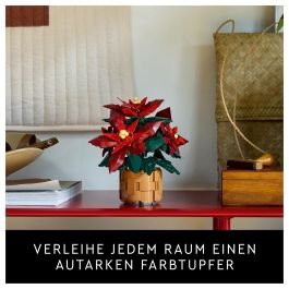 LEGO 10370 Icons Flor de Pascua, Juego Construcción 608 Piezas, 18+ Años