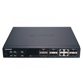 QNAP QSW-M1204-4C switch Gestionado 10G Ethernet (100/1000/10000) Negro