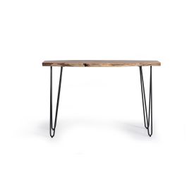 Giner y Colomer Consola Madera Acacia Natural Metal Negro 120 cm