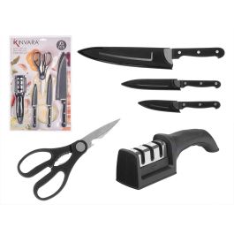 Set 3 Cuchillos Tijeras Afilador Negro Kinvara 27X42CM (8 Unidades) Precio: 56.50000015. SKU: B1JZR4BTFZ