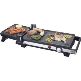 PLANCHA PARA ASAR DOBLE JATA GR269 - 2200W - 410*250MM SUPERFICIE MIXTA - PLACA SUPERIOR RAYADA 180*245MM - TERMOSTATO REGULABLE - ASAS TOQUE FRÍO