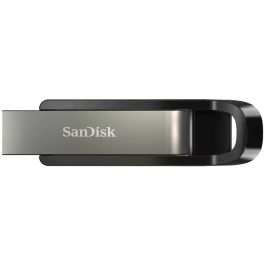 SanDisk Extreme Go USB 3.2 Gen 1 (3.1 Gen 1) Pendrive 64GB, Lectura 395 MB/s, Negro Gris Acero inoxidable