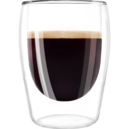 Melitta Juego de 2 Vasos de Doble Pared 80 ml para Café Espresso, Borosilicato Transparente, Mantiene Temperatura, Apto Lavavajillas Precio: 26.49999946. SKU: S7153631
