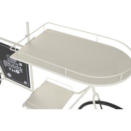 DKD Home Decor Expositor Terraza y Jardín Blanco Negro Metal 167 x 41 x 95 cm Desmontable 2 Estanterías