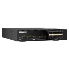 Qnap QSW-M7308R Switch Conmutador Gestionado 12 Puertos (4x 100Gb QSFP28 + 8x 25Gb SFP28) 1200 Gbps Montaje en Rack