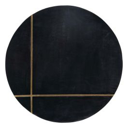 Mesa auxiliar Negro Dorado 38 x 38 x 43 cm