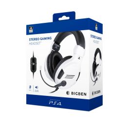 Auriculares con Micrófono Gaming Big Ben Interactive PS4OFHEADSETV3WHITE Blanco Negro/Blanco Auriculares con Micrófono Gaming Big Ben Interactive PS4OFHEADSETV3WHITE Blanco Negro/Blanco