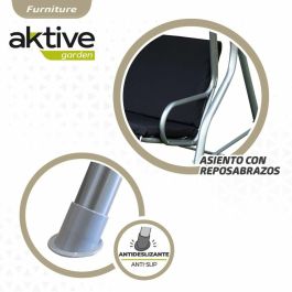 Aktive Balancín 3 plazas negro 180x107x160cm