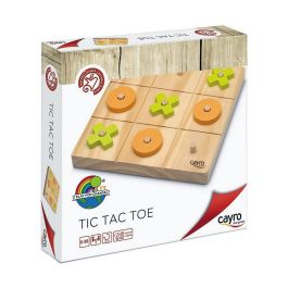 Juego tic tac toe de madera 20x20x4 cm