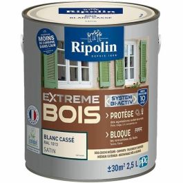 Ripolin RIP3174269077770 Pintura para madera Extreme Blanco roto RAL 1013 satinado 2,5 L