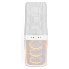 Fractal Design Meshify 3 XL Ambience Pro RGB White TG Light Tint - Caja de PC Blanca con Panel de Vidrio Templado e Iluminación