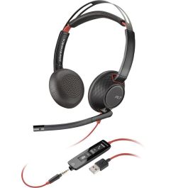 HP Blackwire 5220 Stereo USB-A Headset - Auriculares Diadema para Trabajo y Oficina, Comodidad Ergonómica