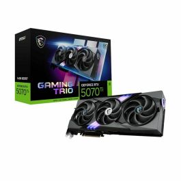 MSI Tarjeta Gráfica GAMING GeForce RTX 5070 Ti TRIO OC con 16GB GDDR7, PCI Express 5.0, Velocidad Boost 2572 MHz, DirectX 12 Ultimate Precio: 1058.68999973. SKU: B19YYXCSTZ