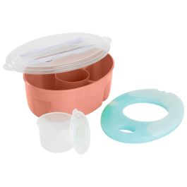 Day Fiambrera con Cubiertos y Aro Refrigerante, 1500 ml, Ideal para Llevar y Comer en Cualquier Lugar