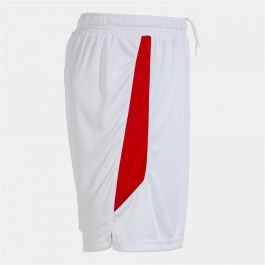 Pantalones Cortos Deportivos para Niños Joma Sport Glasgow Blanco Rojo