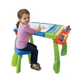 VTECH Caballete Magi Interactive 3 en 1 - Pantalla Interactiva con Lápiz Mágico y Mesa de Dibujo con 10 Melodías