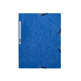 Carpeta Q-Connect Gomas Kf02167 Carton Simil-Prespan Solapas 320x243 mm Azul