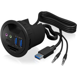 ICY BOX Hub de Escritorio con 2 Lectores de Tarjetas, Entrada/Salida de Audio y Función de Carga LED Precio: 76.4999994. SKU: B173VYA5V9