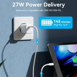 Vention LAJWF Cable USB Tipo-C a Lightning 480Mbps 1m Blanco