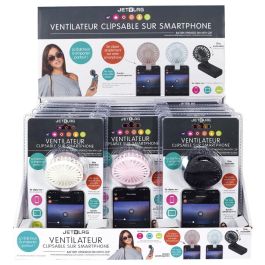 Jet Lag Ventilador portátil a Pilas para Smartphone de Plástico