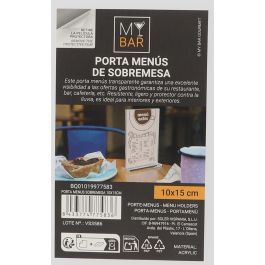 Porta Menús Sobremesa 10x15 cm - My Bar (24 Unidades) Porta Menús Sobremesa 10x15 cm - My Bar (24 Unidades)