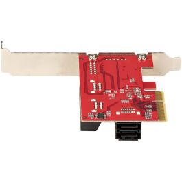 StarTech.com 6P6 Tarjeta Controladora PCIe 3.0 x4 SATA 6 Puertos 6Gb/s con Perfil Bajo para HDDs/SSDs