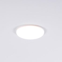 LUM Placa LED Circular sin Marco 8W 569Lm 4200K Empotrable IP65 Blanco Ref: LUM-NSDL-R100-W