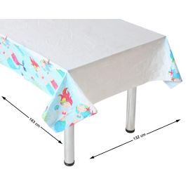 Mantel Plástico Sirenas Del Mar 180x130 cm - Decoración Precio: 1.49999949. SKU: S1131031