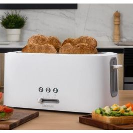 CECOTEC 03190 Tostadora, 4 Rebanadas, 1630 W, Blanco