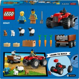 Lego City Juego de Construcción Tractor Rojo con Remolque y Oveja, para 4+ años