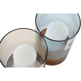 Portavela Urban DKD Home Decor Gris Azul 13 x 21 x 13 cm Set de 2 (2 Unidades) Portavela Urban DKD Home Decor Gris Azul 13 x 21 x 13 cm Set de 2 (2 Unidades)
