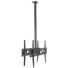 Hagor HA DH Duo L Soporte de Techo Doble para 2 TV de 55-75" con Ajuste de Altura y Giro - VESA 800x600mm Negro