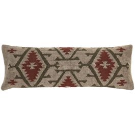DKD Home Decor Cojin Boho Beige Verde 85 x 30 cm (2 Unidades) Kilim Lana Yute Polyester Precio: 39.79000058. SKU: B1AW2MZSAN