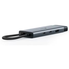 TP-Link UH6120C Hub USB-C 6-en-1: 2x USB 3.2 Gen 1, 2x USB-C 3.2 Gen 2, HDMI, Ethernet RJ45, Gris para laptop