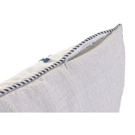 DKD Home Decor Cojin Mediterraneo 2 Unidades Azul Blanco Chenilla 60 x 10 x 35 cm