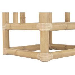 DKD Home Decor Sofá Tropical de Bambú y Ratán, Set de 4 Piezas, 135 cm Ancho x 70 cm Largo x 80 cm Alto