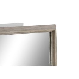 Espejo de pared Home ESPRIT Blanco Marrón Beige Gris Cristal Poliestireno 63,3 x 2,6 x 89,6 cm (4 Unidades)