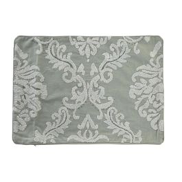 DKD Home Decor Funda Cojín Decorativa para Hogar Verde Menta 60x40 cm, Tejido Poliéster, con Cremallera, Lavado en Seco